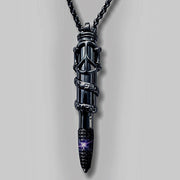 Let Peace Out Matt Black - Black Swarovski