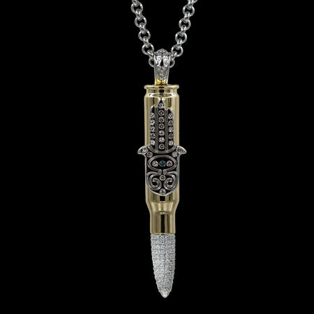 Couture Golden Bullet "Hamsa" - Clear Swarovski