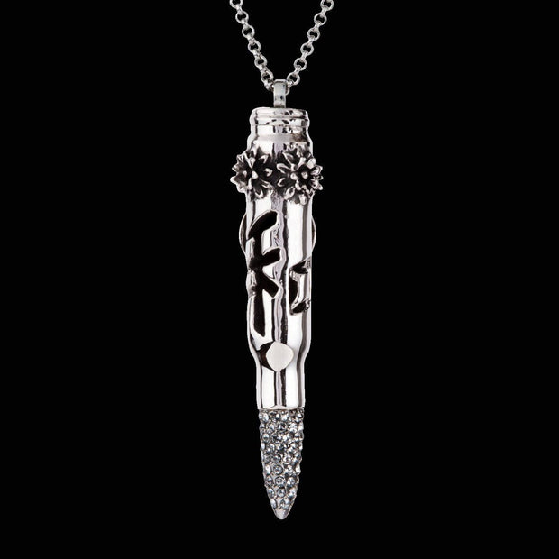 bullet design, made in usa, tattoo jewelry, lotus flower jewelry, chinese peace sign,