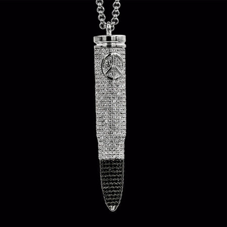 Ice Clear CZ Bullet, Black Tip