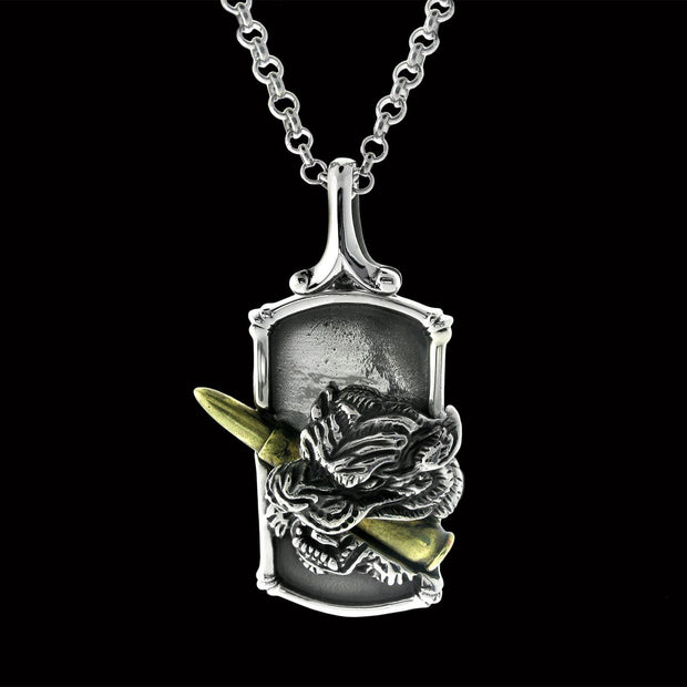 bite the bullet, i love tiger, tiger pendant, tiger dog tag, bullet dog tag, stainless steel dog tag, tiger pendant, tiger necklace, tiger jewelry, tiger accessories, bullet jewelry,