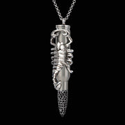scorpion bullet, stainless steel scorpion, peace scorpion, scorpion pendant, scorpion necklace, bullet jewelry, bullets 4 peace,