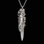 scorpion bullet, stainless steel scorpion, peace scorpion, scorpion pendant, scorpion necklace, bullet jewelry, bullets 4 peace,