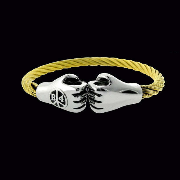 Punching Hands Bracelet - Gold