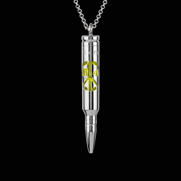 Logo Dye-Cut Glow Stick Bullet - Silver