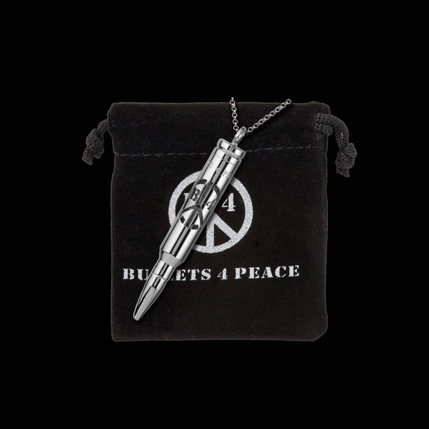 Logo Dye-Cut Glow Stick Bullet - Silver