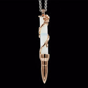 Healing Rose on Moonstone - Rose Gold