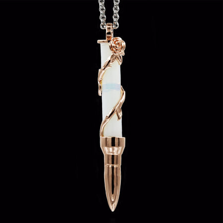 Healing Rose on Moonstone - Rose Gold