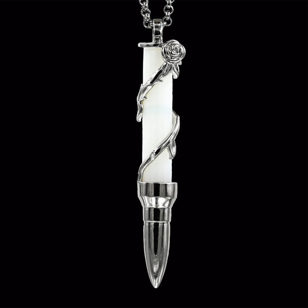 Healing Rose on Moonstone - Silver
