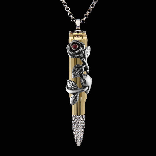 swarovski rose, swarovski heart, rose heart, bullet heart, rose bullet, rose pendant, heart pendant, rose necklace, rose accessories, heart necklace, bullet jewelry, bullets 4 peace, bullet pendant, bullet gift, bullet swarovski, peace jewelry, peace bullet, charity fashion,