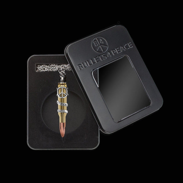 海外セレブ愛用 bullets 4 peace ネックレス Bullet Jewelry: Signature Sterling Silver Let Peace Out – Bullets
