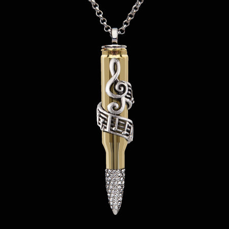 music jewelry, musician jewelry, swarovski music sign, musician present, music pendant, music love, music lover,  bullet jewelry, bullets 4 peace, bullet pendant, bullet gift,