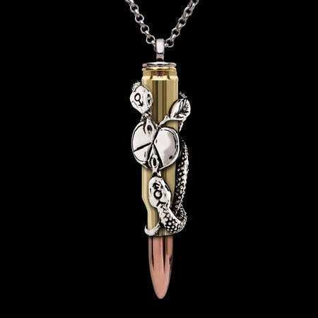 bullet design, bullet pendant, stainless steel, pendant