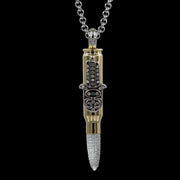 Couture Golden Bullet "Hamsa" - Clear Swarovski