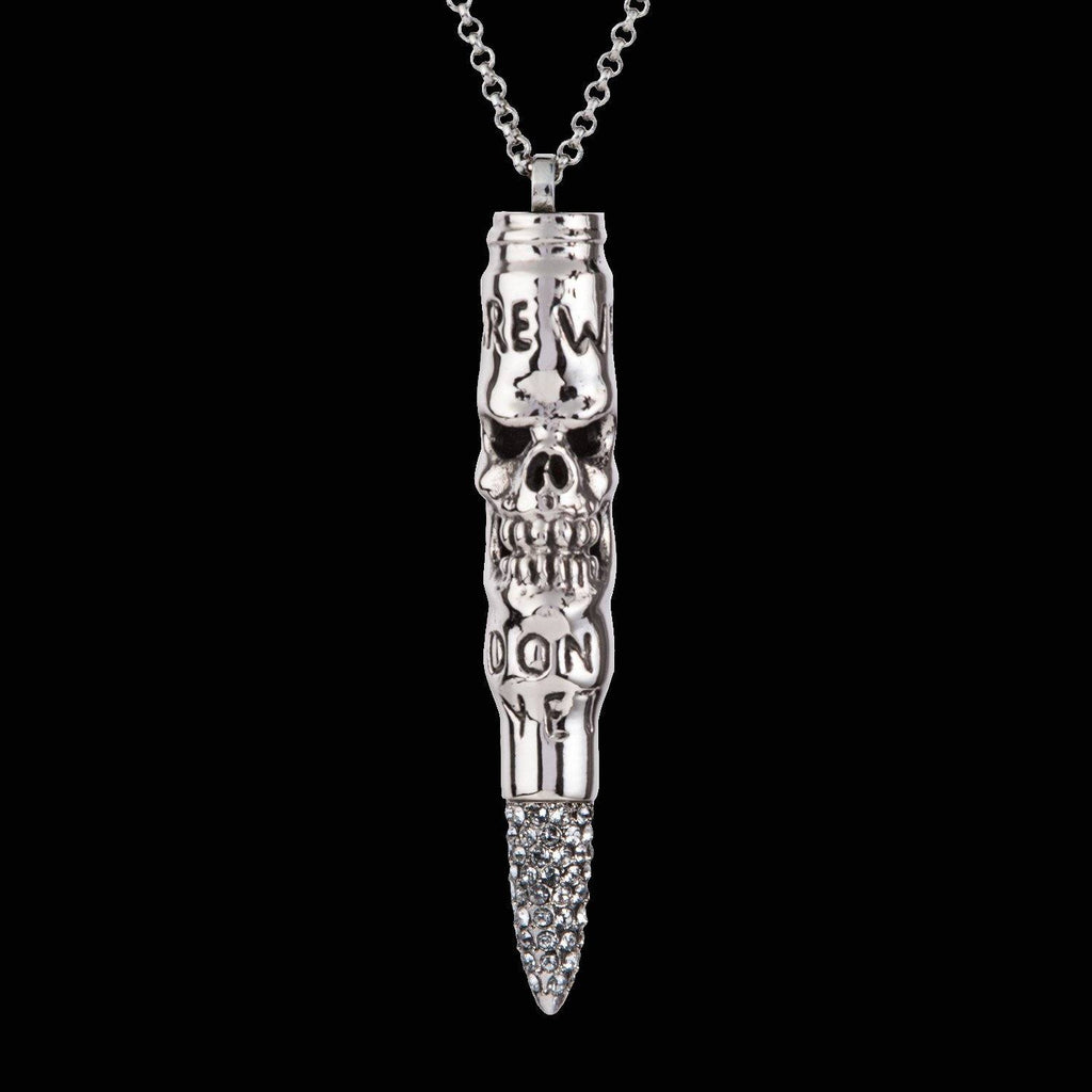 Bullet Jewelry: Engraved "Skull" - Swarovski – Bullets 4 Peace
