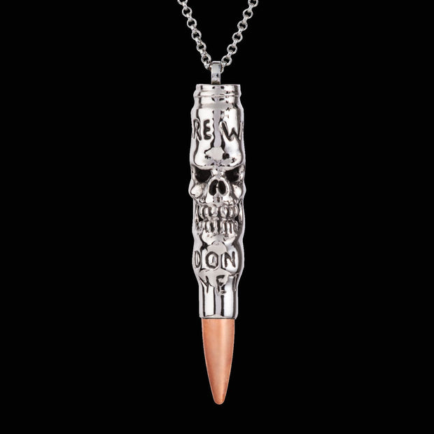 Black Bullet With Cross & Lord's Prayer - Cremation Urn - Ash Necklace –  Cherished Emblems
