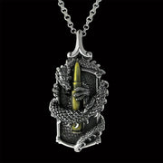 dragon pendant, dragon jewelry, dragon dog tag, miker jewelry, martial art jewelry,