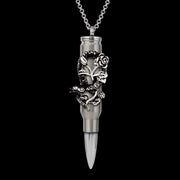 bullet design, stainless steel rose, beautiful bullet, army design, tough guy jewelry, bullet for me, 